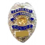 Bell Gardens, California Police Department Sergeant Badge Pin